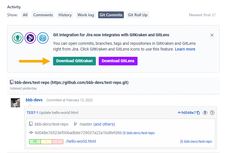 Deep Linking to GitKraken Client | Git Integration for Jira Cloud