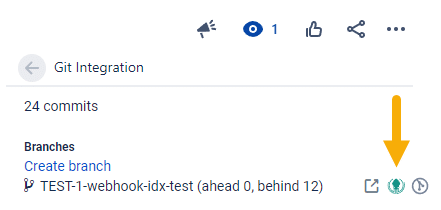 Shows the deeplink for GitKraken in the Branches list on the Jira issue Git development panel