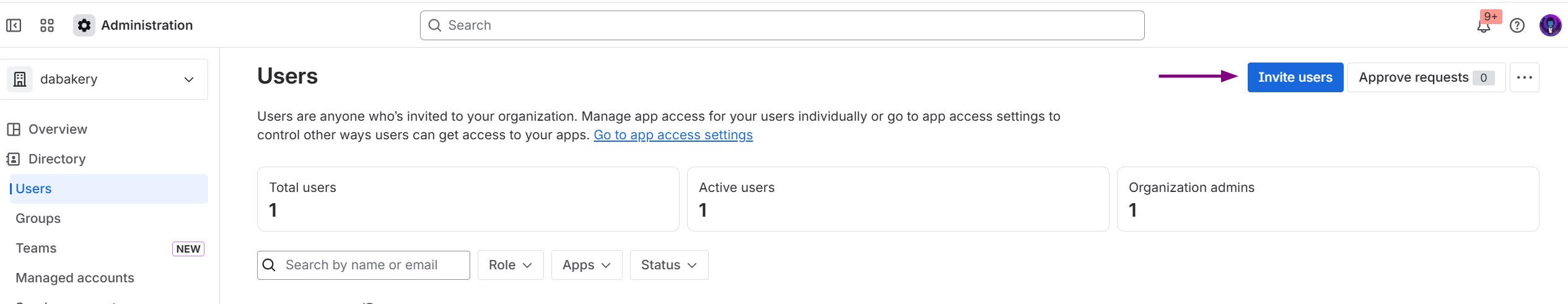 Jira user management screen