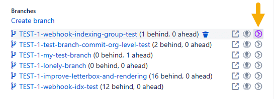 Shows the deeplink for GitLens in the Branches list on the Jira issue Git development panel