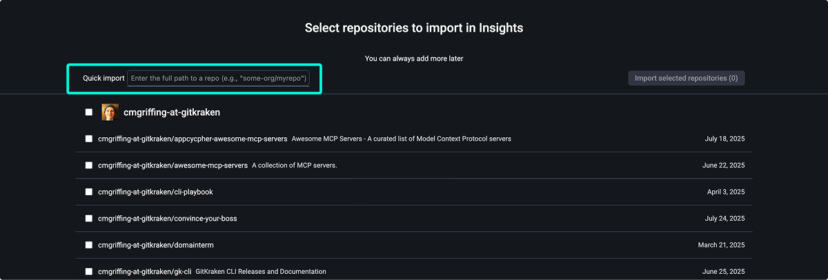 Overview of GitKraken Insights