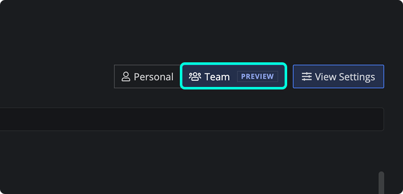 Team View with user filters