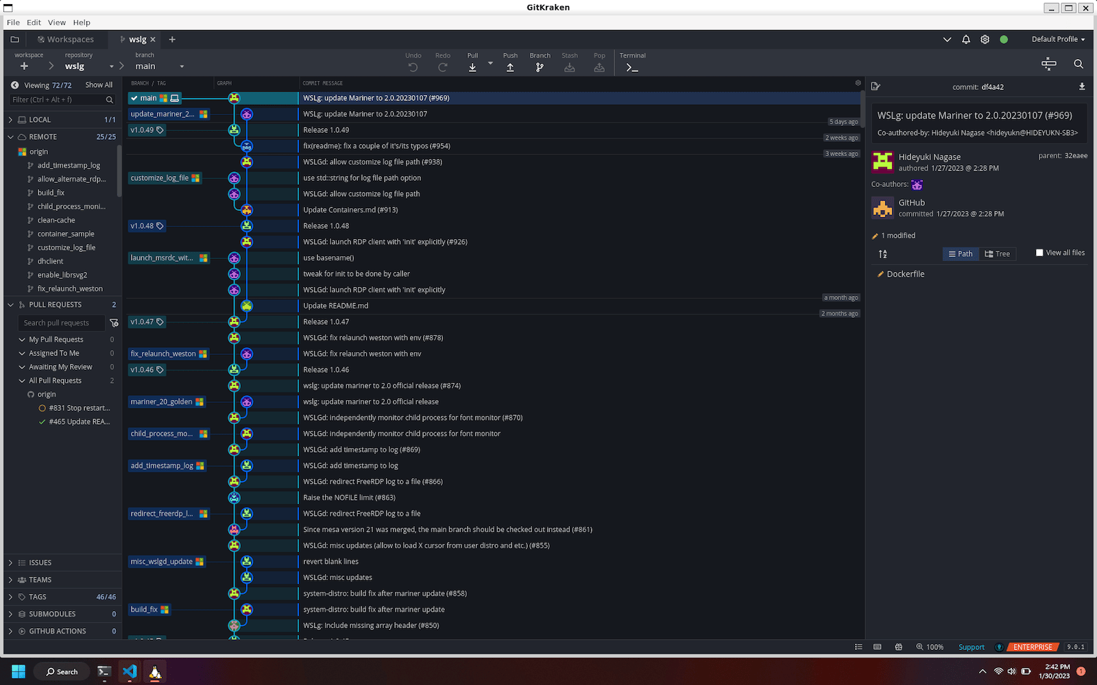 Use GitKraken Desktop with Windows Subsystem for Linux (WSL 2)